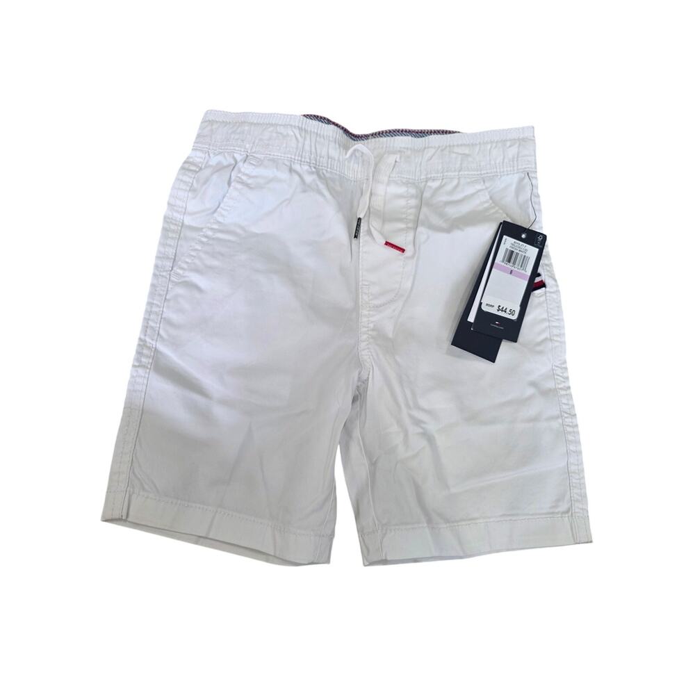 NWT Tommy Hilfiger Boys' 2T-7 Core Essentials Pull-On Shorts White Size 6